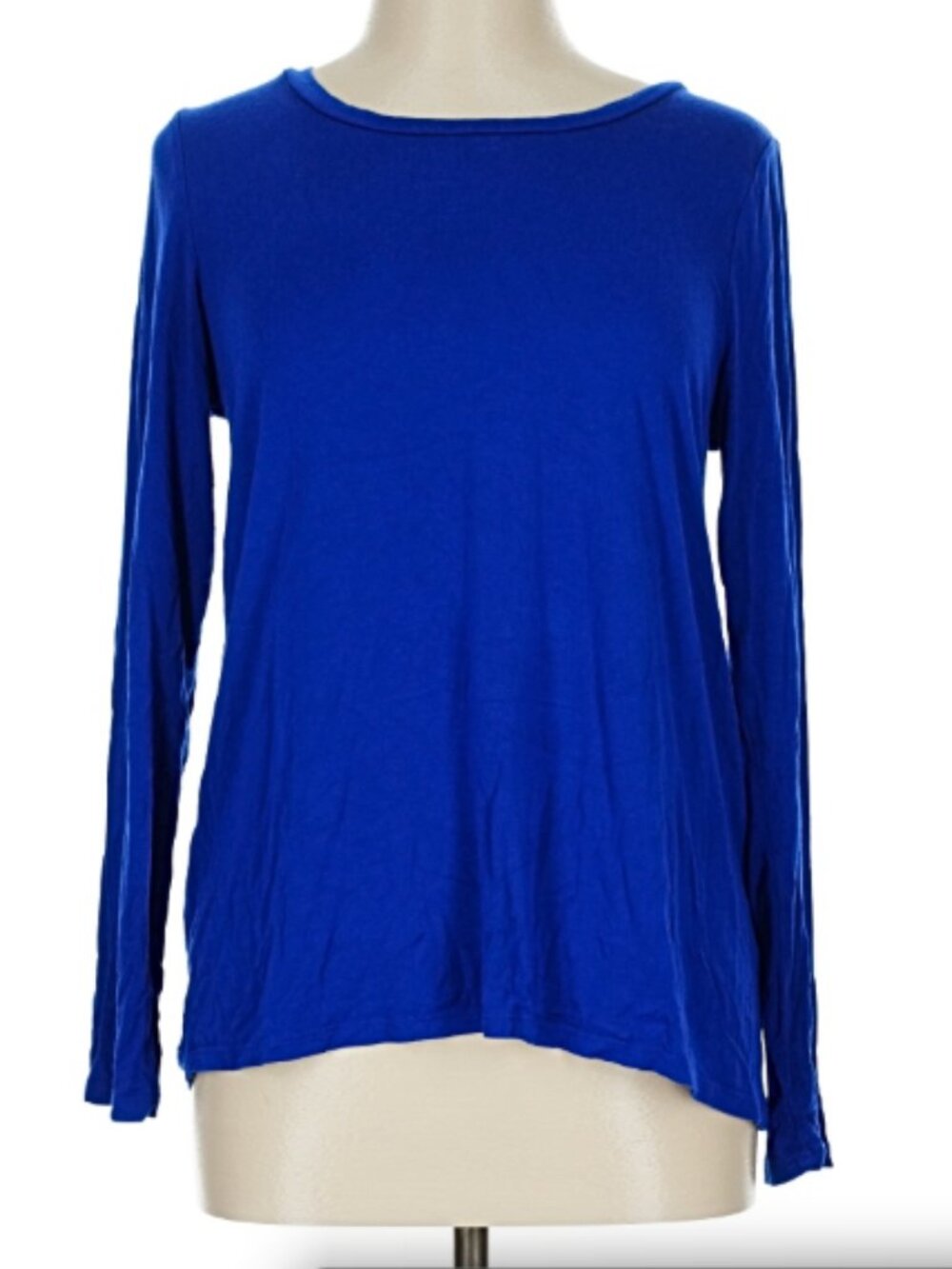 Cable & Gauge Blue Long Sleeve T-Shirt Size Large